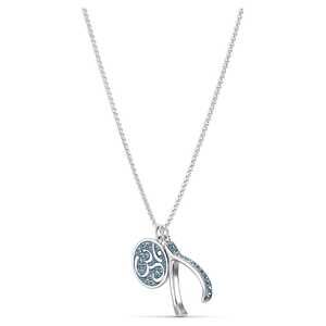 Swarovski Unisex Om Sand Pendant Blue Necklace